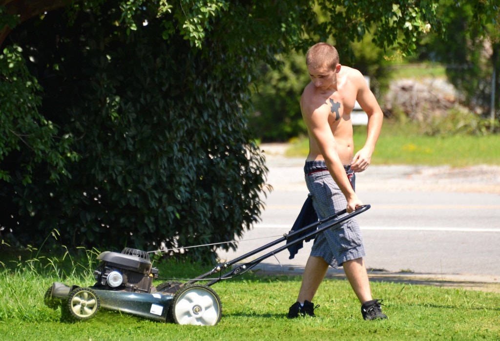 mow lawn